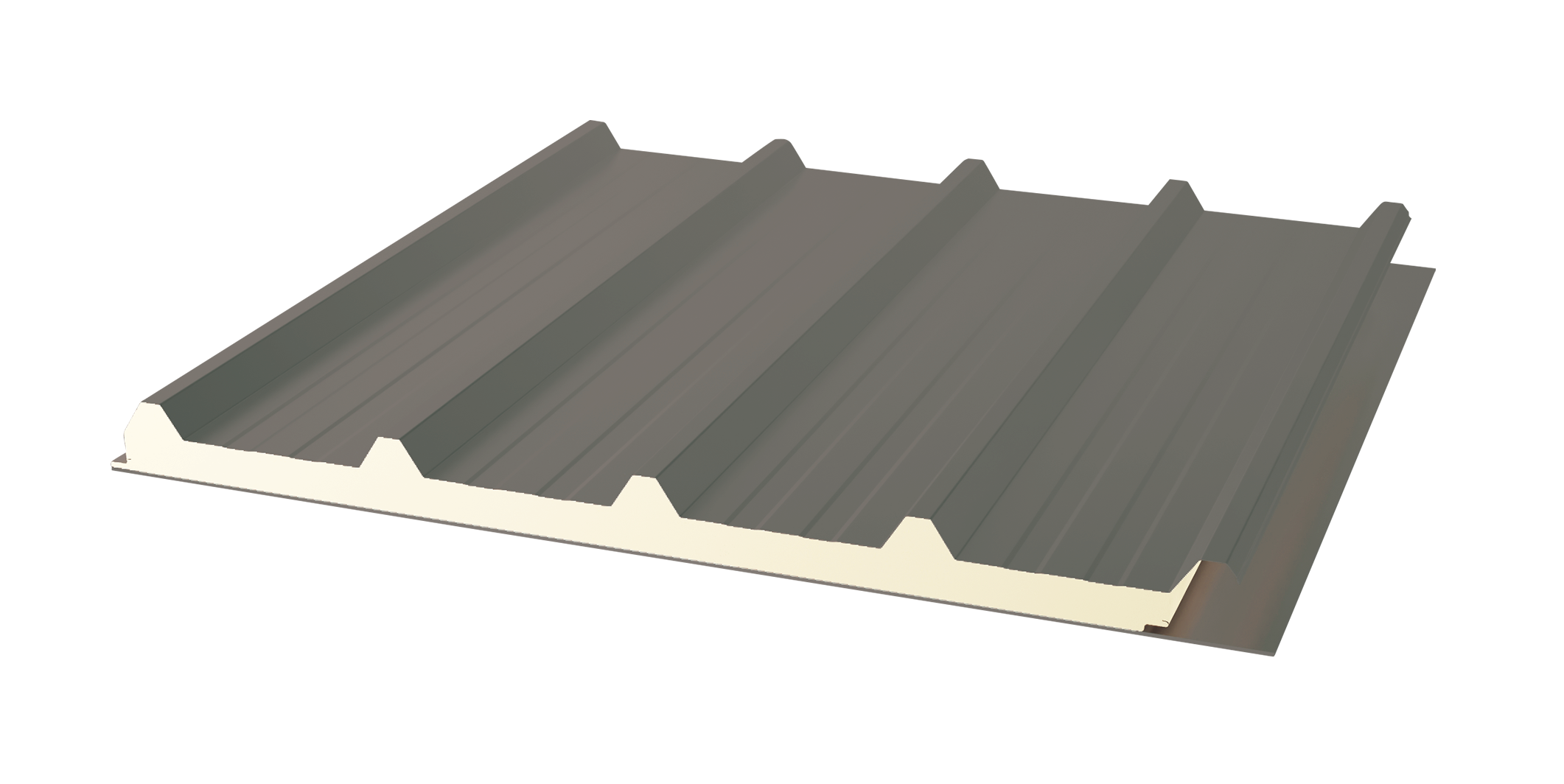 Torres Red Panel Rib 5 Ribs Roof Panel 5cm — Costa Material