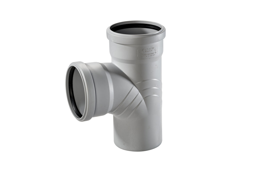 Branch Block Pvc PVC Tee Branch Fitting 110-110 mm 90° — Costa Material