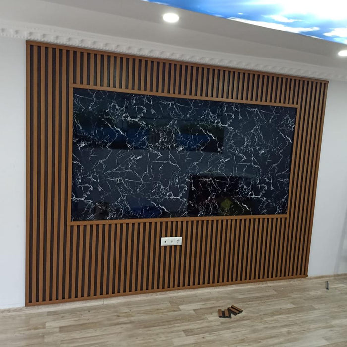 Black White Marble Decorative Panel 1.22 m x 2.80 m x2.80 mm